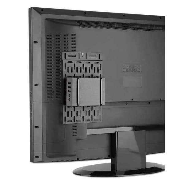 MANHATTAN-beslag til streamingbokse og medieafspillere Sikrer og skjuler en streamingenhed (Apple TV®, Roku®, Xiaomi®, Raspberry Pi® og mere) op til 5