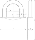 Miniatyrbillede 2 af 8: Abus hængelås Titalium 50mm crt - SL56399BK