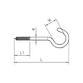 Miniatyrbild 3 av 3: OBO Bettermann representativ takkrok 3,9x70mm 915 3,9x70 G (3450074)