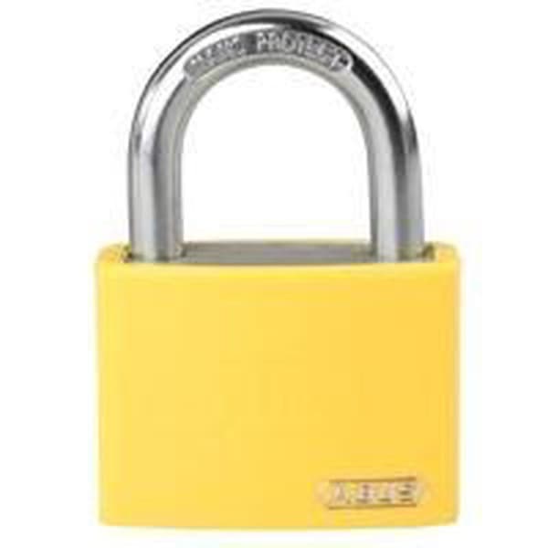 ABUS hængelås Serie T65AL, individuelt låsende, bøjlehøjde 23 mm Rød