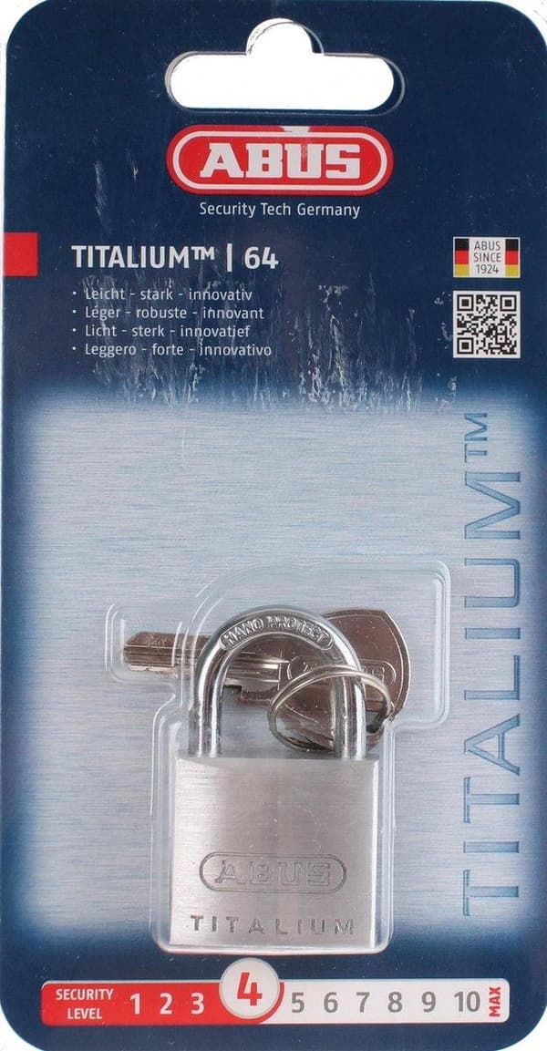 Abus riippulukko Titalium 30mm crt - SL56387BK