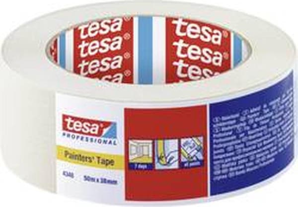 Tesa 4348 Målartejp - Kräm - 38mm x 50m