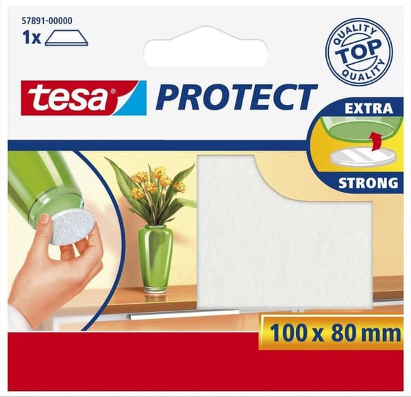 Tesa Protect suojahuopa suorakaiteen muotoinen - valkoinen - 80 x 100 mm