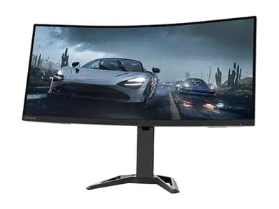 Lenovo G34w-30 - LED-näyttö - kaareva - 34" - 3440 x 1440 UWQHD @ 165 Hz - VA - 350 cd/m² - 2500:1 - 0,5 ms - 2xHDMI, DisplayPort - kaiuttimet - matt