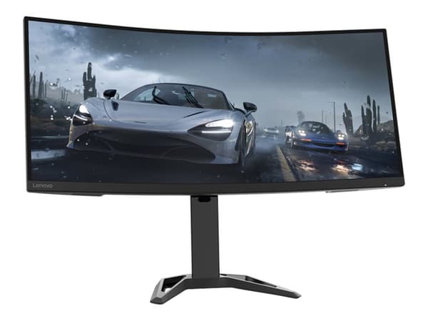 Lenovo G34w-30 - LED-näyttö - kaareva - 34" - 3440 x 1440 UWQHD @ 165 Hz - VA - 350 cd/m² - 2500:1 - 0,5 ms - 2xHDMI, DisplayPort - kaiuttimet - matt
