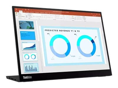 Lenovo ThinkVision M14d - LED-skjerm - 14" - portabel - 2240 x 1400 @ 60 Hz - IPS - 375 cd/m² - 1500:1 - 6 ms - 2xUSB-C - ravnsort - Campus