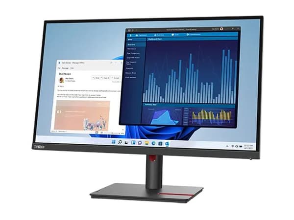 Lenovo ThinkVision T27p-30 - LED-näyttö - 27" - 3840 x 2160 4K @ 60 Hz - IPS - 350 cd/m² - 1300:1 - 4 ms - HDMI, DisplayPort, USB-C - musta - ThinkPa