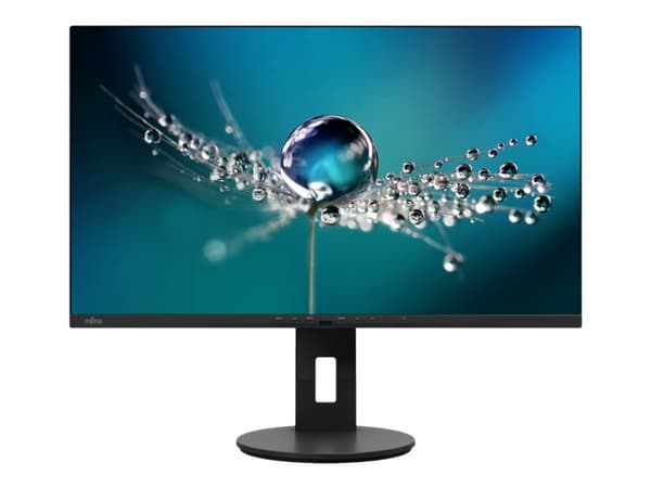 Fujitsu B2711 TS QHD - LED-skjerm - 27" - 2560 x 1440 QHD - IPS - 350 cd/m² - 1000:1 - 5 ms - HDMI, DVI, DisplayPort - høyttalere - atlasksort
