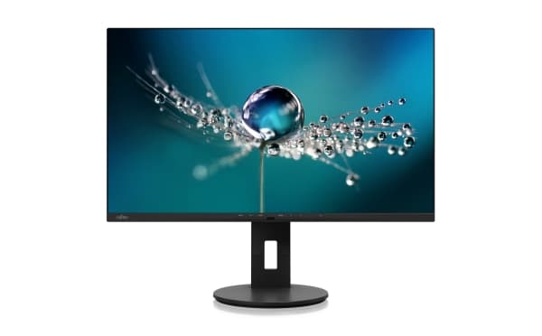 Fujitsu B2711 TS QHD - LED-skjerm - 27" - 2560 x 1440 QHD - IPS - 350 cd/m² - 1000:1 - 5 ms - HDMI, DVI, DisplayPort - høyttalere - atlasksort
