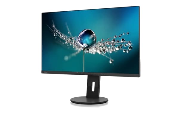 Fujitsu B2711 TS QHD - LED-skjerm - 27" - 2560 x 1440 QHD - IPS - 350 cd/m² - 1000:1 - 5 ms - HDMI, DVI, DisplayPort - høyttalere - atlasksort