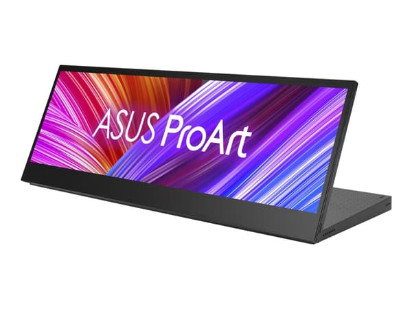 ASUS ProArt PA147CDV - LED-skjerm - 14" - berøringsskjerm - 1920 x 550 Full HD @ 60 Hz - IPS - 400 cd/m² - 1200:1 - 5 ms - HDMI, 2xUSB-C - høyttalere Sort