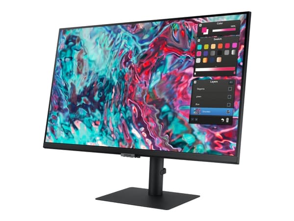 Samsung ViewFinity S8 S27B800TGU - S80TB Series - LED-skjerm - 27" - 3840 x 2160 4K UHD (2160p) @ 60 Hz - IPS - 350 cd/m² - 1000:1 - HDR10 - 5 ms - H