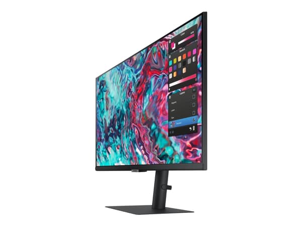 Samsung ViewFinity S8 S27B800TGU - S80TB Series - LED-skjerm - 27" - 3840 x 2160 4K UHD (2160p) @ 60 Hz - IPS - 350 cd/m² - 1000:1 - HDR10 - 5 ms - H