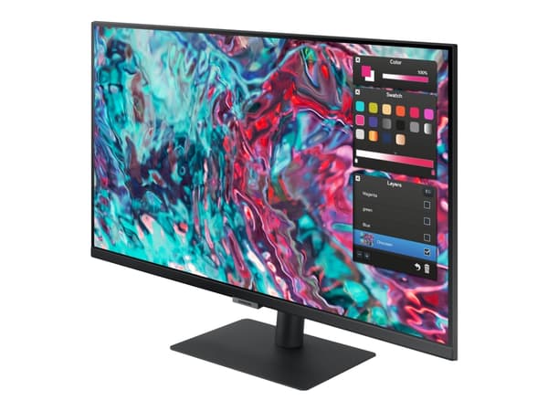 Samsung ViewFinity S8 S27B800TGU - S80TB Series - LED-skjerm - 27" - 3840 x 2160 4K UHD (2160p) @ 60 Hz - IPS - 350 cd/m² - 1000:1 - HDR10 - 5 ms - H Sort