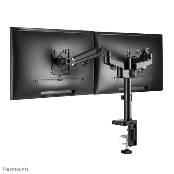Neomounts fra Newstar DS70-750BL2 Skærmbordsmontering 43,2 cm (17) - 68,6 cm (27) Vip og drej, Højdejusterbar, Roterbar