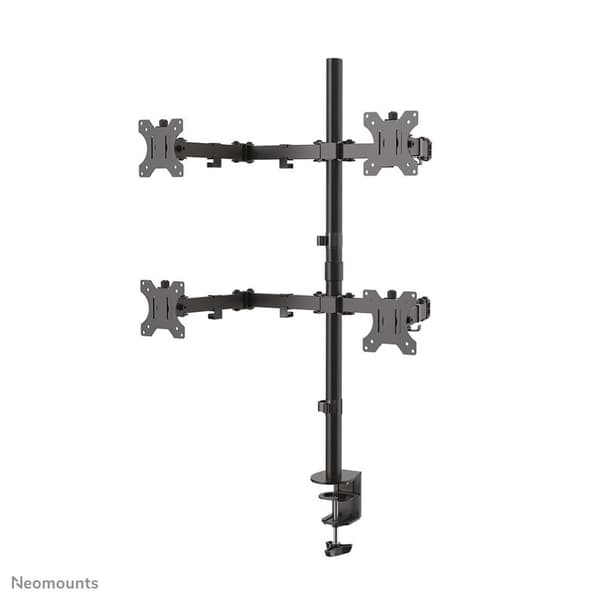 Neomounts av newstar FPMA-D550D4BLACK Plattskärmsbordsfäste (klämma/genomföring) 4x 13-32", Full-motion