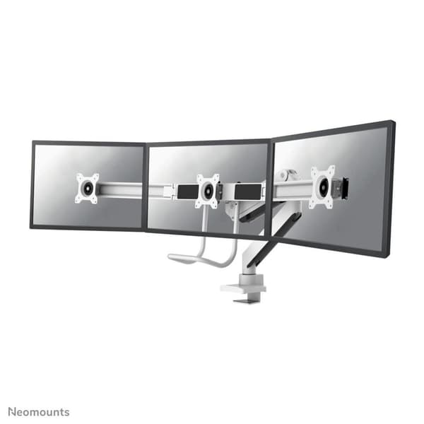 Neomounts fra Newstar Select NM-D775DX3SILVER skærmarm gasfjeder - op til 24" - Sølv Hvid