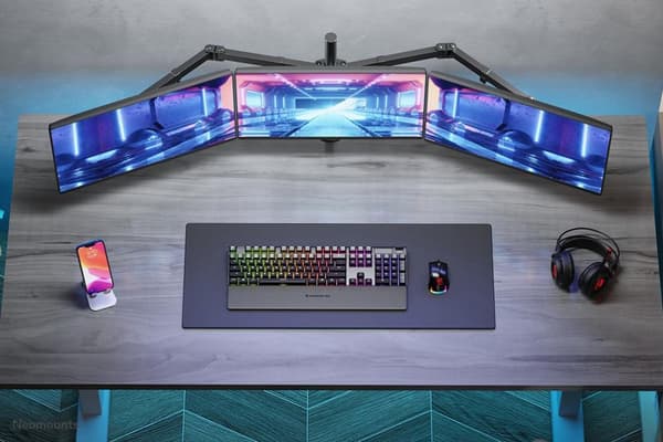 Neomounts fra Newstar FPMA-D550D3BLACK skærmarm - op til 27" - Sort