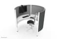 Miniatyrbild 8 av 9: Neomounts by Newstar FPMA-CH100BLACK partition upp till 30" - Svart