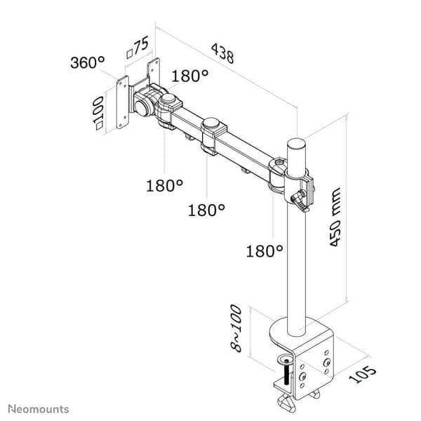 Newstar FPMA-D960 Skærmbeslag