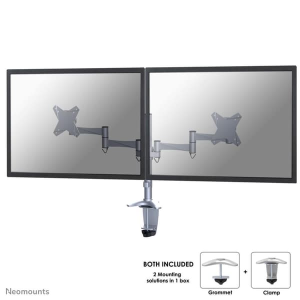 Newstar FPMA-D1330DSILVER Skærmbeslag Sølv