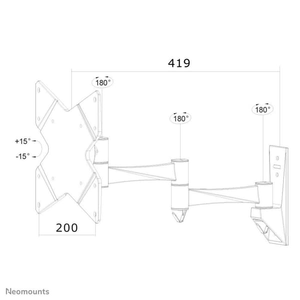 NewStar FPMA-W835 LCD-skärmmonteringssats