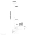 Pikkukuva 11 / 11: Neomounts by Newstar FPMA-C050BLACK TV kattokiinnitys