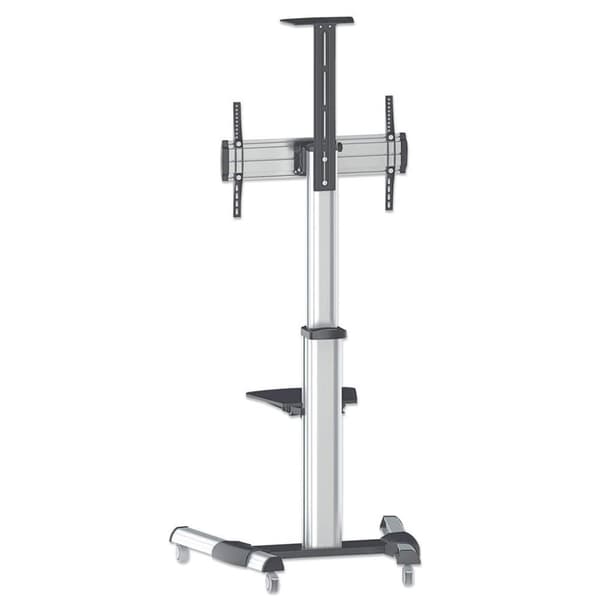 Manhattan 461245 bordholder til fladskærm 177,8 cm (70") Sort, Sølv
