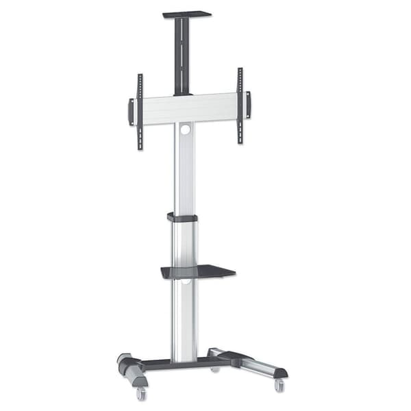 Manhattan 461245 bordholder til fladskærm 177,8 cm (70") Sort, Sølv