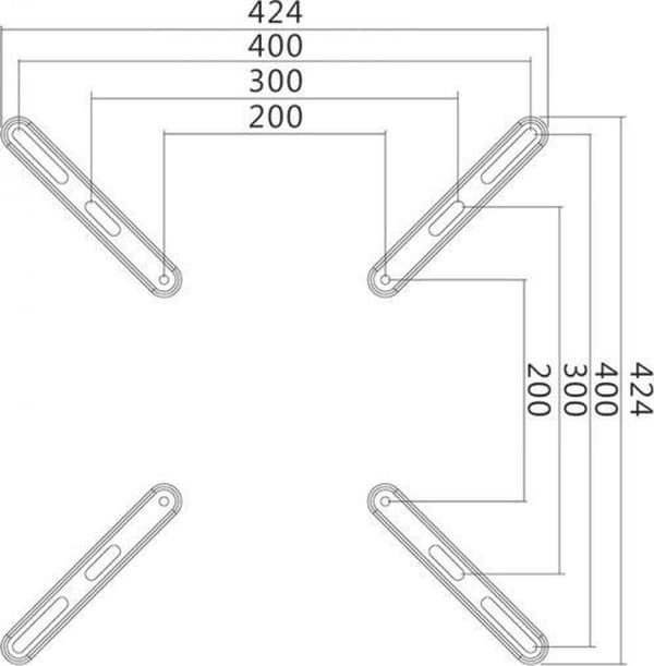 LogiLink TV-Wandhalterung, VESA Adapter op til 400x400 32-55