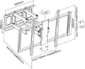 Miniatyrbild 2 av 3: InLine 23111A TV-fäste 2,54 m (100") Svart