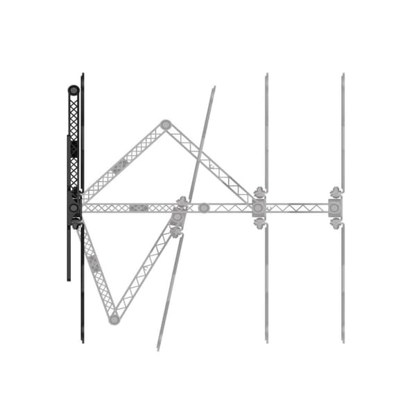 Hama TV-vægbeslag FULLMOTION Ultra Slim 400x400 165 Cm (65) Sort