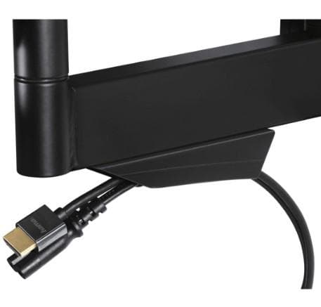 Hama fullmotion TV-vægbeslag - TV-beslag - 165 cm (65") - 2 arme - Sort - Vipbar