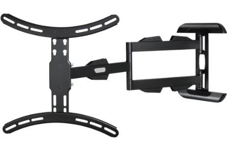 Hama fullmotion TV-vægbeslag - TV-beslag - 165 cm (65") - 2 arme - Sort - Vipbar