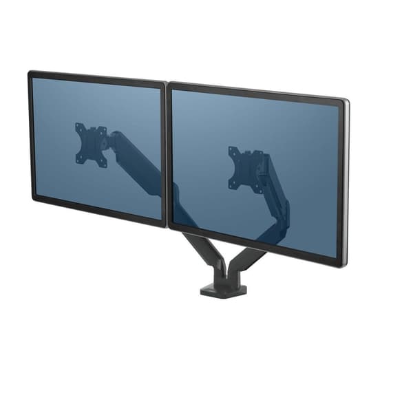 Fellowes Monitorarm justerbar 2 skærme Platinum Series Sort