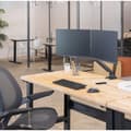 Miniatyrbillede 6 af 6: Fellowes Monitorarm justerbar 2 skærme Platinum Series Sort
