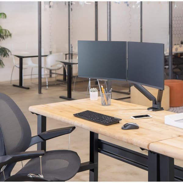 Fellowes Monitorarm justerbar 2 skærme Platinum Series Sort