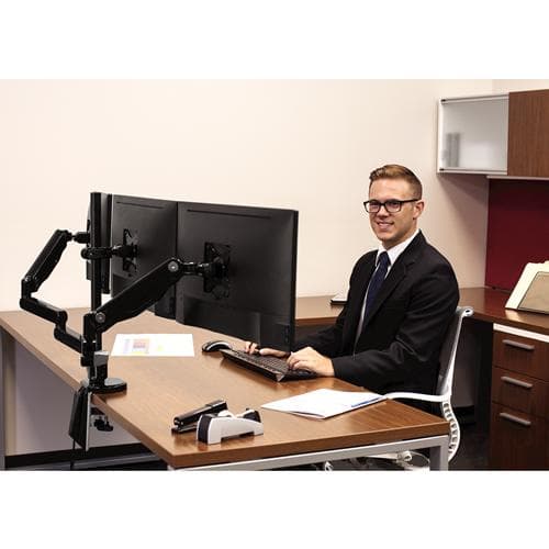 Fellowes monitorarm 3 skærme Platinum Series 27" sort