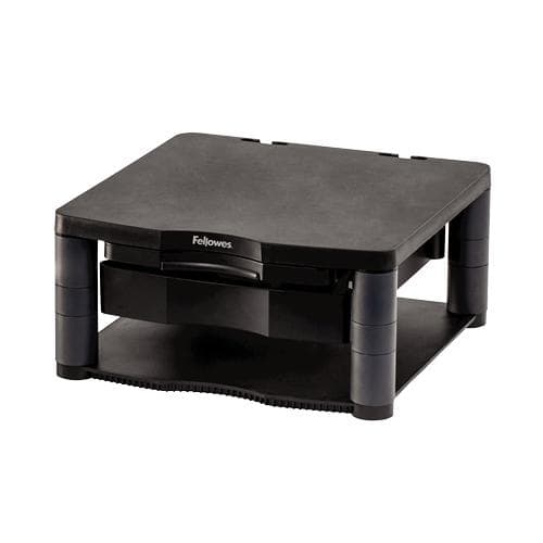 Fellowes Premium Monitor Stand Plus Justerbar, sort, 21 tommer