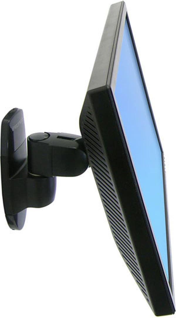Ergotron 200 Series Vægmontering Pivot 61 cm (24'') Sort Sort
