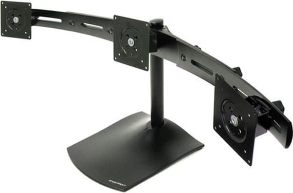 Ergotron DS Series DS100 Triple Monitor Bordstativ 53,3 cm (21") Sort