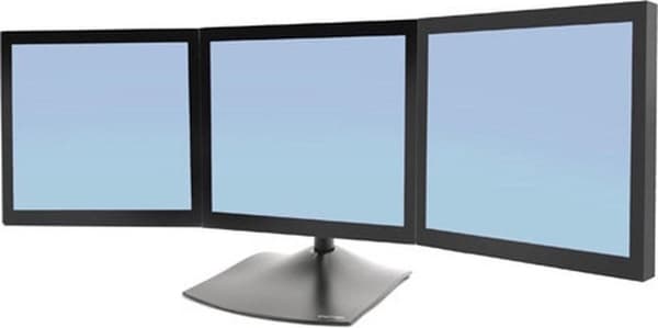 Ergotron DS Series DS100 Triple Monitor Bordstativ 53,3 cm (21") Sort