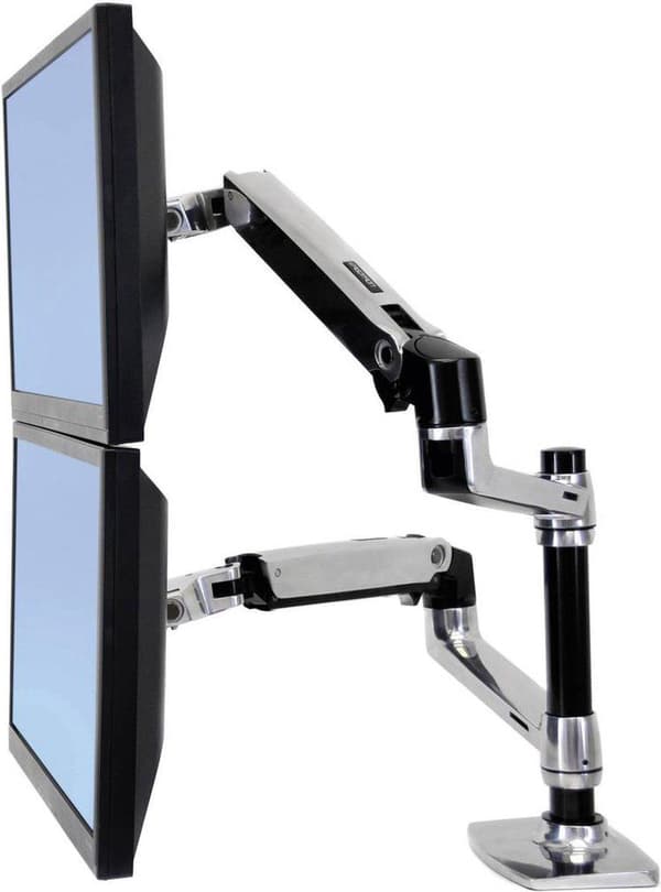 Ergotron LX Dual LCD lodret stabelarm ALM