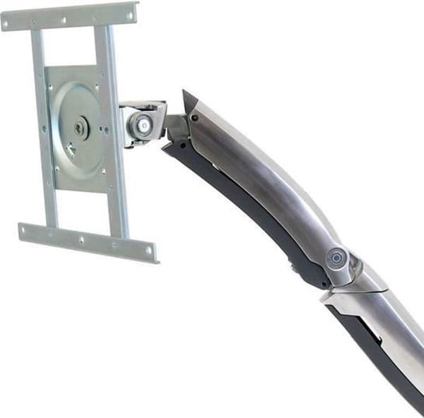 Ergotron MX vægmonteret LCD-skærmarm - Monteringssæt (ledarmsmonteringsfod VESA monteringsbeslag) til LCD-skærm - poleret aluminium - skærmstørrelse: