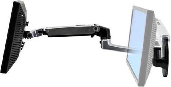 Ergotron LX vægmonteret LCD-arm - Monteringssæt (ledarmsmonteringsbase forlængerbeslag) til LCD-skærm - aluminium - skærmstørrelse: op til 27 [68 5 cm