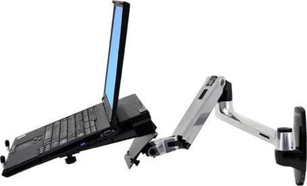 Ergotron LX vægmonteret LCD-arm - Monteringssæt (ledarmsmonteringsbase forlængerbeslag) til LCD-skærm - aluminium - skærmstørrelse: op til 27 [68 5 cm