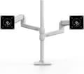 Miniatyrbillede 2 af 4: Ergotron LX Dual Stacking Arm Høj stang - Skrivebordsmontering til 2 LCD-skærme - aluminium - hvid - skærmstørrelse: op til 40 [101 cm]