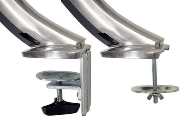Ergotron Mx - Monteringssæt (Hængselarm Skrivebordsklemmemontering Grommet Mount) Til LCD-skærm - Poleret aluminium - Skærmstørrelse: Maksimalt 30 [76
