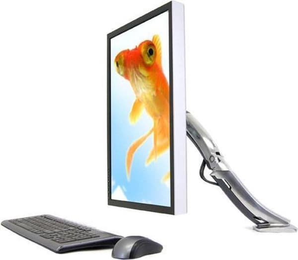 Ergotron Mx - Monteringssæt (Hængselarm Skrivebordsklemmemontering Grommet Mount) Til LCD-skærm - Poleret aluminium - Skærmstørrelse: Maksimalt 30 [76