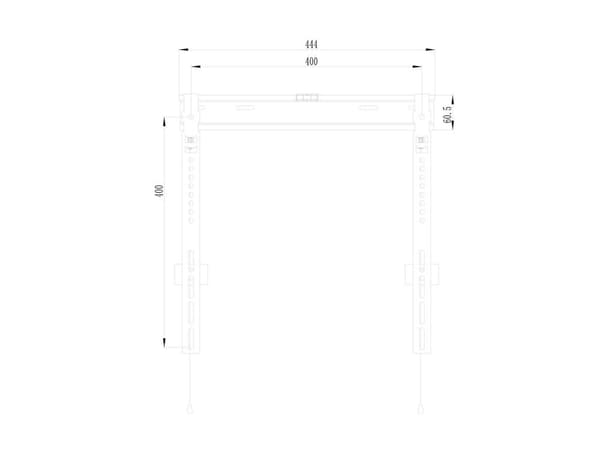 Udstyr 650363 skilte display mount 139,7 cm (55'') Sort